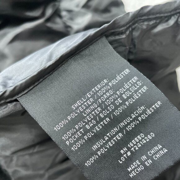 NWOT 32 Degrees Women's L Puffer Jacket Polyester Hooded Black Full Zip - Picture 7 of 11